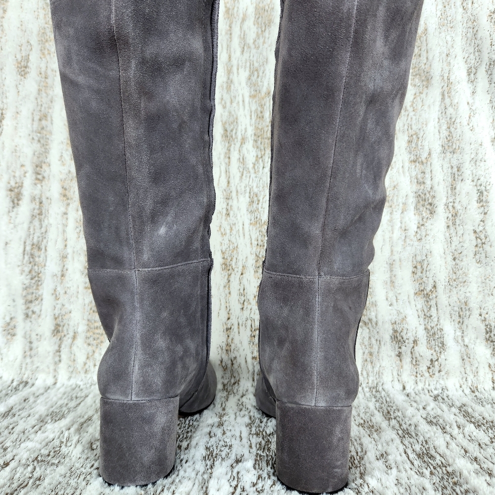 Clark’s "Somerset Barley Ray" Suede Over-the-Knee Boot Gray Grey, Women's Size 7 - Picture 6 of 15